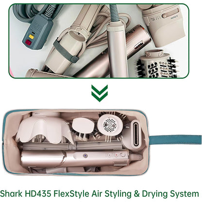 Beige Case for Dyson Airwrap & Revlon Tools: Travel Bag & Organizer.