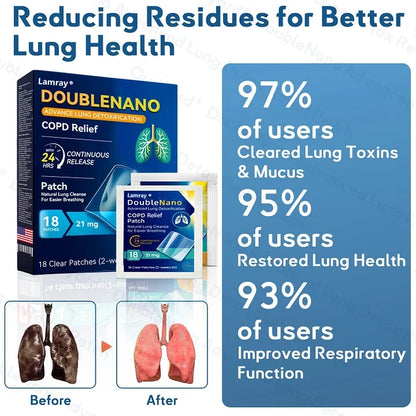 FDA Approved|Lamray® Double Nano Copd Relief Patch ( Cough, Wheezing, Shortness Of Breath, Sputum, Stuffy Nose, Bronchitis, Bronchitis, Allergy Symptoms, Lung Discomfort🫁)