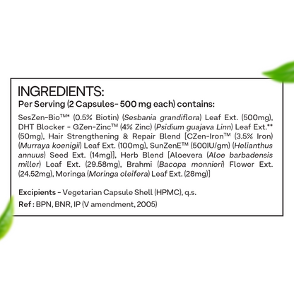 Hair Vitamins for Hair Fall & Scalp Health